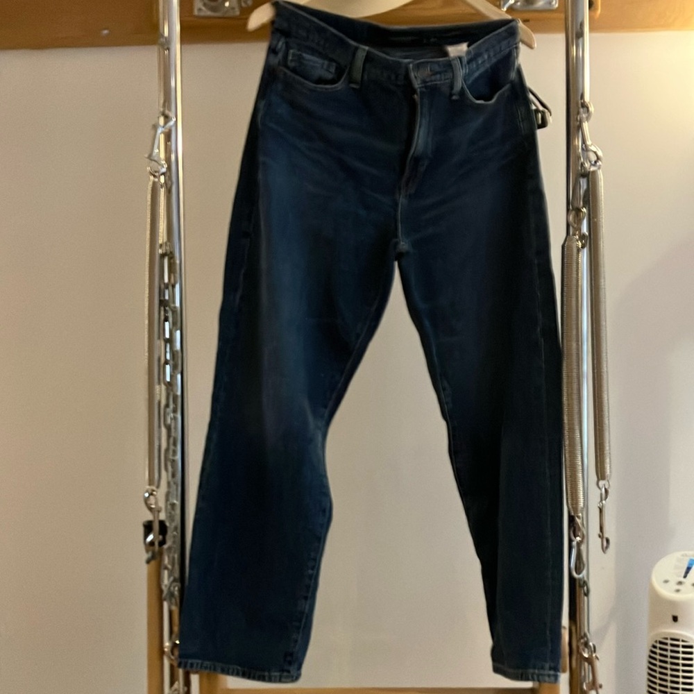 Banana Republic high rise barrel jeans sz 28